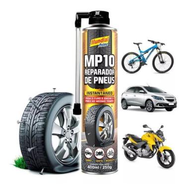 Imagem de Spray Reparador Instantâneo De Furo Pneu Carro - Bike - Moto - MUNDIAL