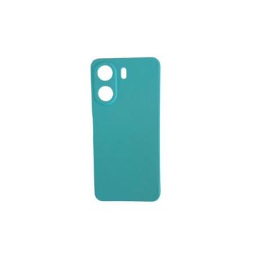 Imagem de Capa Veludo + Pelicula 3D Compatível Para Xiaomi Poco C65 - DB, Verde-