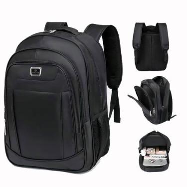 Imagem de Mochila Masculina Faculdade Impermeável Resistente Grande Para Noteboo