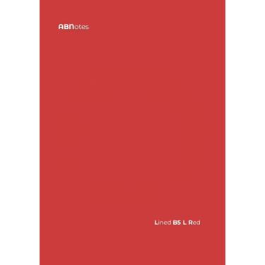 Imagem de ABNotes Lined B5 Light Red: Quaderno B5 a righe 9mm senza margine - Rosso – Leggero - 100 pagine - Fogli spessi – Per appunti di lavoro, pensieri, idee ecc.