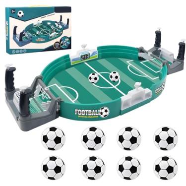 Imagem de Jogo interativo de mesa de futebol, mini jogo de pinball de futebol com 8 bolas, para pebolim pinball, crianças, adultos, sala de jogos, noite de família