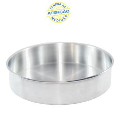 Imagem de Assadeira Redonda Forma Baixa Para Bolo e Tortas N 40 - Global Alumíni