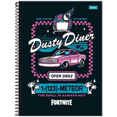 Imagem de Caderno Foroni universitário fortnite 200x275mm 80 folhas