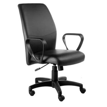 Imagem de Cadeira Diretor com Braços Linha Ferrari Preto - Design Office Móveis