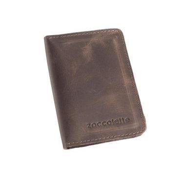 Imagem de Carteira em Couro Pequena Porta Cartão - Zoccolette, Masculino, Único,