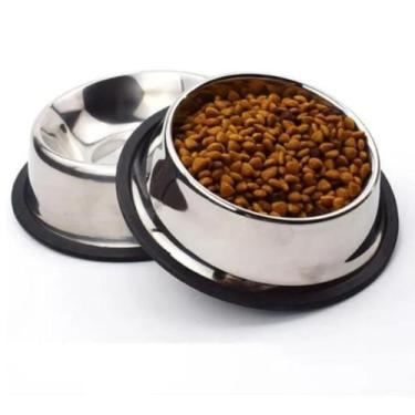 Imagem de Tigela Comedouro Bebedouro Pet Inox 500ml Premium - PetClean