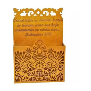 Imagem de Porta Envelope Para Igreja Dízimos E Oferta Dourado - Maranata