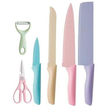 Imagem de Faqueiro De Cerâmica Color Chef Kit Completo Com 6 Peças - Correia Eco