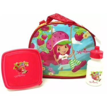 Imagem de Merendeira Lancheira Escolar Infantil Moranguinho Gato - Xeryus