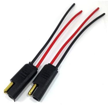 Imagem de 2 Pares Conector para Home Teather 2 vias com fio 1,5mm Plug - PERMAK