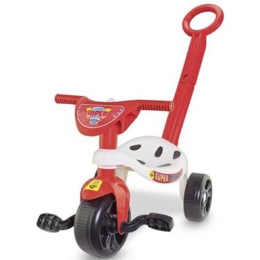 Imagem de Triciclo Com Haste Super Patrol Infantil Passeio A Pedal 0633 Colorido