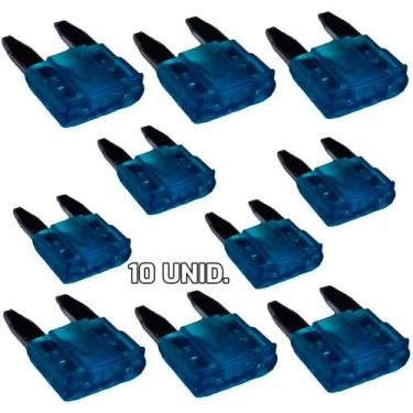 Imagem de Kit Fusivel Automotivo Lamina Mini 10 Peças 15 Amperes - Tech One