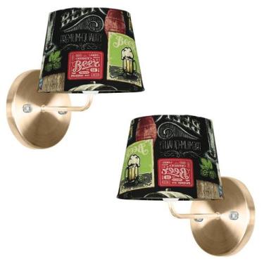 Imagem de Kit 2 Arandela New Cobre Com Cupula Tradicional Bar - MARRYLUZ