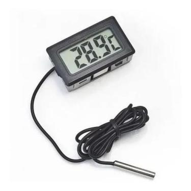 Imagem de Termômetro Digital Freezer Geladeira Chocadeira C - Contec,  Preto