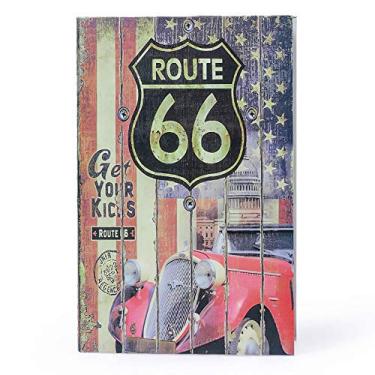 Imagem de Seguro para livros, caixa segura para dinheiro secreto com trava combinada, livro de desvio oculto seguro (Rota 66 Road, código, M)