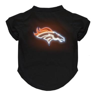 Imagem de Littlearth Camiseta NFL Neon Pet Denver Broncos