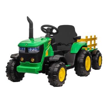 Imagem de Trator Elétrico Infantil com Controle Remoto 12v Zippy Toys