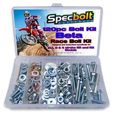 Imagem de 190 peças Specbolt Beta RR RS Xtrainer Kit de parafusos para motocicleta 250 300 350 390 400 430 450 480 498 520 525 2 e 4 tempos