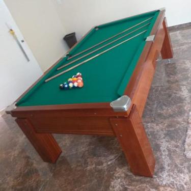 Imagem de Mesa de Sinuca e Bilhar Gaveta Madeira Maciça Carlin Bilhares Superfíc
