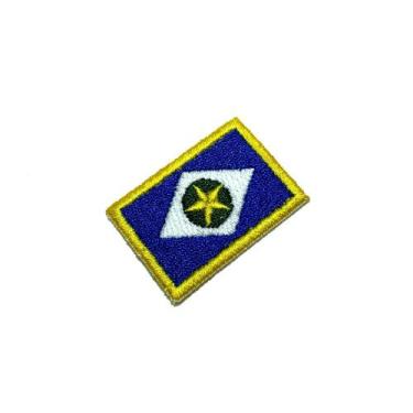 Imagem de BE0193T31 Bandeira Mato Grosso Brasil Bordado Termo Adesivo - BR44
