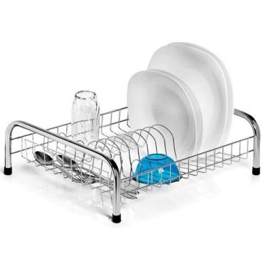 Imagem de Escorredor Pratos e Copos Princesa Cromado 100 - Niquelart - Niquelart