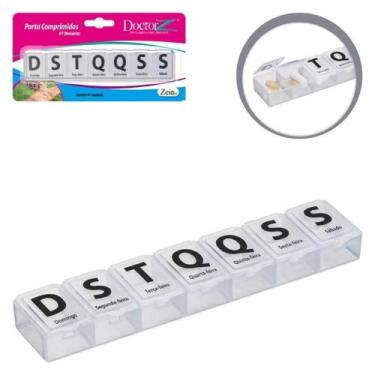 Imagem de Porta Comprimidos Semanal Caixinha de comprimentos Organizador Estojo 