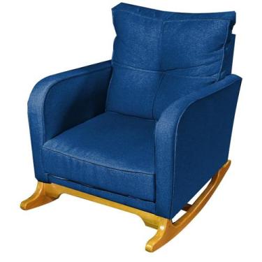 Imagem de Poltrona Sala Escritório Pés madeira Balanço Angel Beatriz Decor - Bea