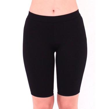 Imagem de Bermuda Ciclista Feminina Anistia Fitness Academia Preto, G