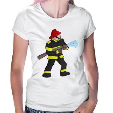 Imagem de Baby Look Bombeiro - Foca na Moda, Branco, M