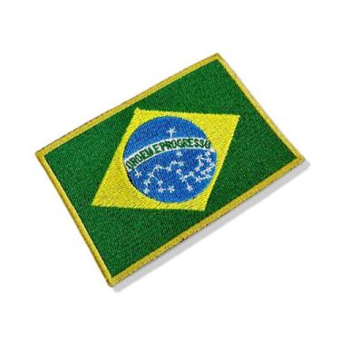 Imagem de BP0403-021 Bandeira Brasil Patch Bordado 10,2x6,8cm - BR44