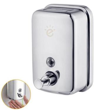 Imagem de Kit 5x Dispenser Sabonete Líquido Manual Parede Sabonete Álcool Em Gel