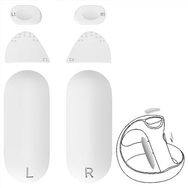 Imagem de Geekria Anti-Slip Silicone Pad Compatible with PSVR 2, PlayStation VR2 Grip Covers, Controller Grip Protector Sticker, Button Protection Pad Kit (White)