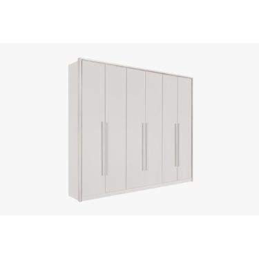 Imagem de Guarda-roupa anápolis 6 portas e 6 gavetas 100% mdf - VALVERDE, Neve