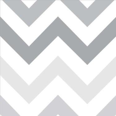 Imagem de Papel De Parede Chevron Liso Em Tons De Cinza - 3,00x0,50m - DEKAL DEC