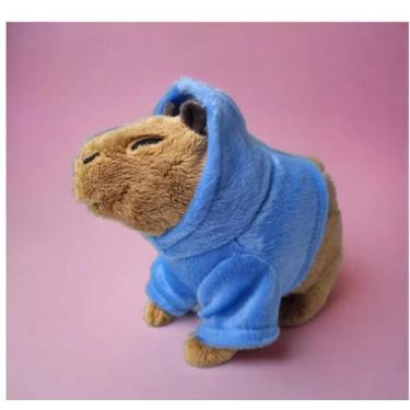 Imagem de Brinquedos De Pelucia Capivara Adorável Fofa Filó  C/ Capuz - Amei, Az