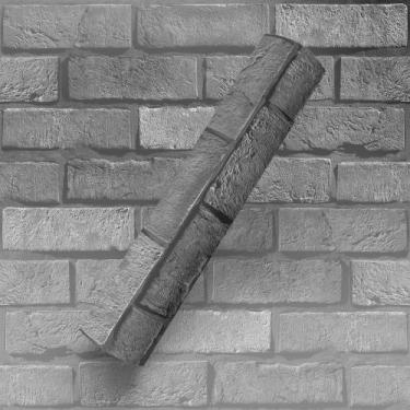 Imagem de Papel de Parede Adesivo Lavável Tema Tijolinhos Cinza Sala - BAZAR DOS