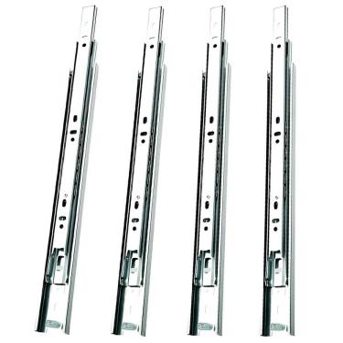 Imagem de Kit 4 Corrediça Telescópica Trilho S-42 250mm Larga Soprano