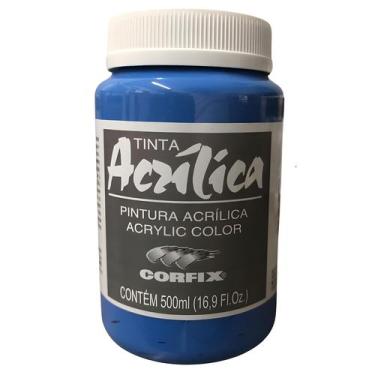 Imagem de Tinta Acrílica Corfix 500ml G1 Escolha A Cor , AZUL CELESTE