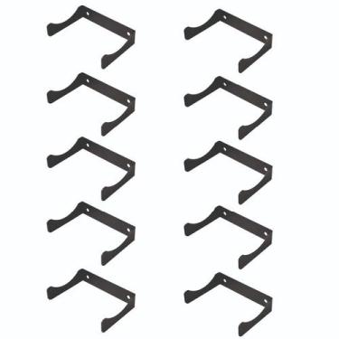 Imagem de Suportes De Garrafa De Parede Sterk Aço Carbono 12cm Decoração Organiz