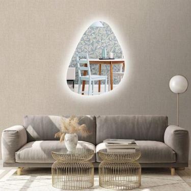 Imagem de Espelho orgânico iluminado com led frio 55x77cm TOUCH - Woodglass