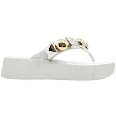 Imagem de Tamanco Feminino Casual Dia a Dia Passeio Praia Trabalho FlatForm com Pedras Petite Jolie PJ7327
