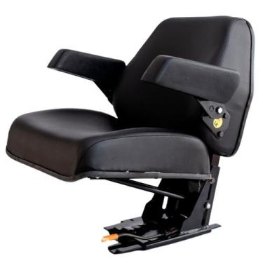 Imagem de Banco Luxo Trator Massey Valtra New Holland Agrale - TCM, Preto