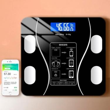 Imagem de Balança Bioimpedância Bluetooth Controle de Peso e Saúde - FITNESS