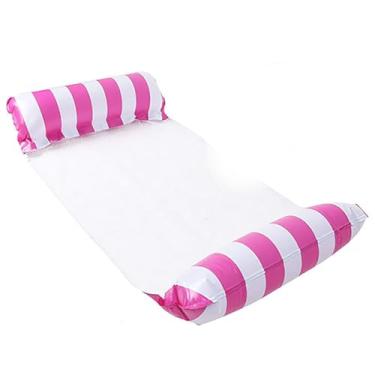 Imagem de Boia Colchão Inflável Piscina Grande Rede Adulto Praia Verão