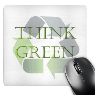 Imagem de 3dRose Mouse pad LLC 20 x 20 x 0,65 cm, Think Green Recycle (mp_42795_1)