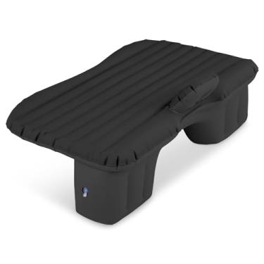 Imagem de MADOG Cama de carro inflável, colchão de ar portátil dobrável SUV para acampamento em casa, carro, viagem, acampamento, banco traseiro de carro, carga de até 200 kg, preto