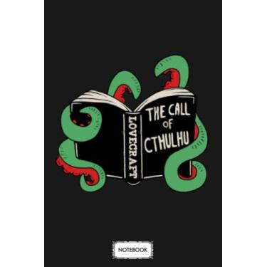 Imagem de Cthulhu Lord Savior Lovecraft G92995 Notebook: 6x9 120 Pages, Diary, Planner, Journal, Matte Finish Cover, Lined College Ruled Paper