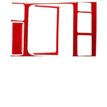 Imagem de IKUESM Compatible with Toyota Tacuma (Special Edition) 2001 2002 2003 2004 Black/Red Carbon Fiber Centre Sticker 4pcs/set(Red)