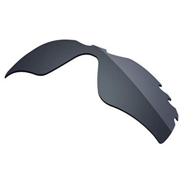 Imagem de Firtox Lentes polarizadas de substituição compatíveis com óculos de sol ventilados Oakley Radar Path - Opções, Cerâmica preta - polarizada, One Size