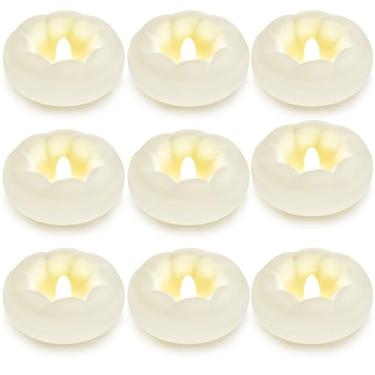 Imagem de Pacote com 12 velas flutuantes de LED sem chama, velas brancas flutuantes de plástico de 7 cm à prova d'água para vasos cilíndricos, centros de mesa para casamento, festa, piscina, férias